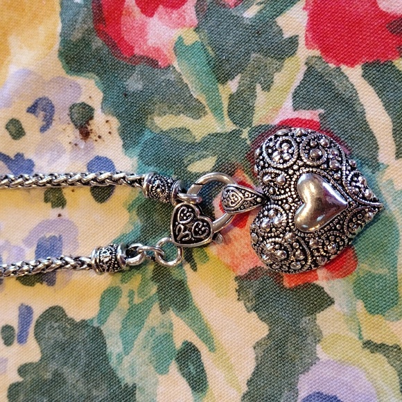 Heart Necklace and Earring set - Picture 1 of 4